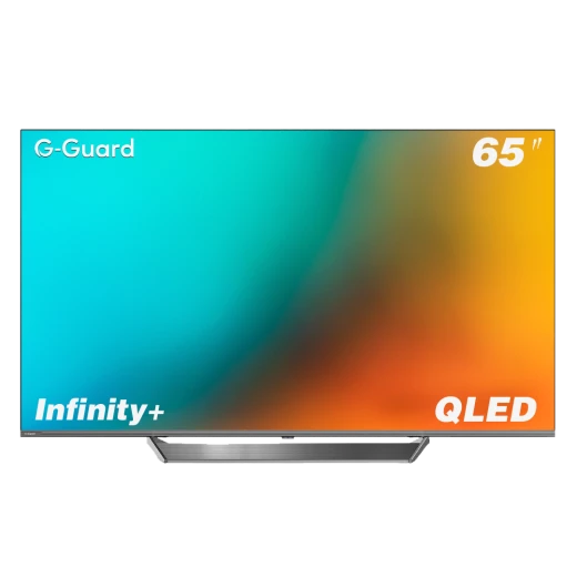 تلفزيون جي-جارد إنفينيتي+ 65 بوصة 4K QLED جوجل، تصميم بدون إطار، HDR10+، تلفزيون ذكي تلفزيون جي-جارد إنفينيتي+ 65 بوصة 4K QLED جوجل، تصميم بدون إطار، HDR10+، تلفزيون ذكي